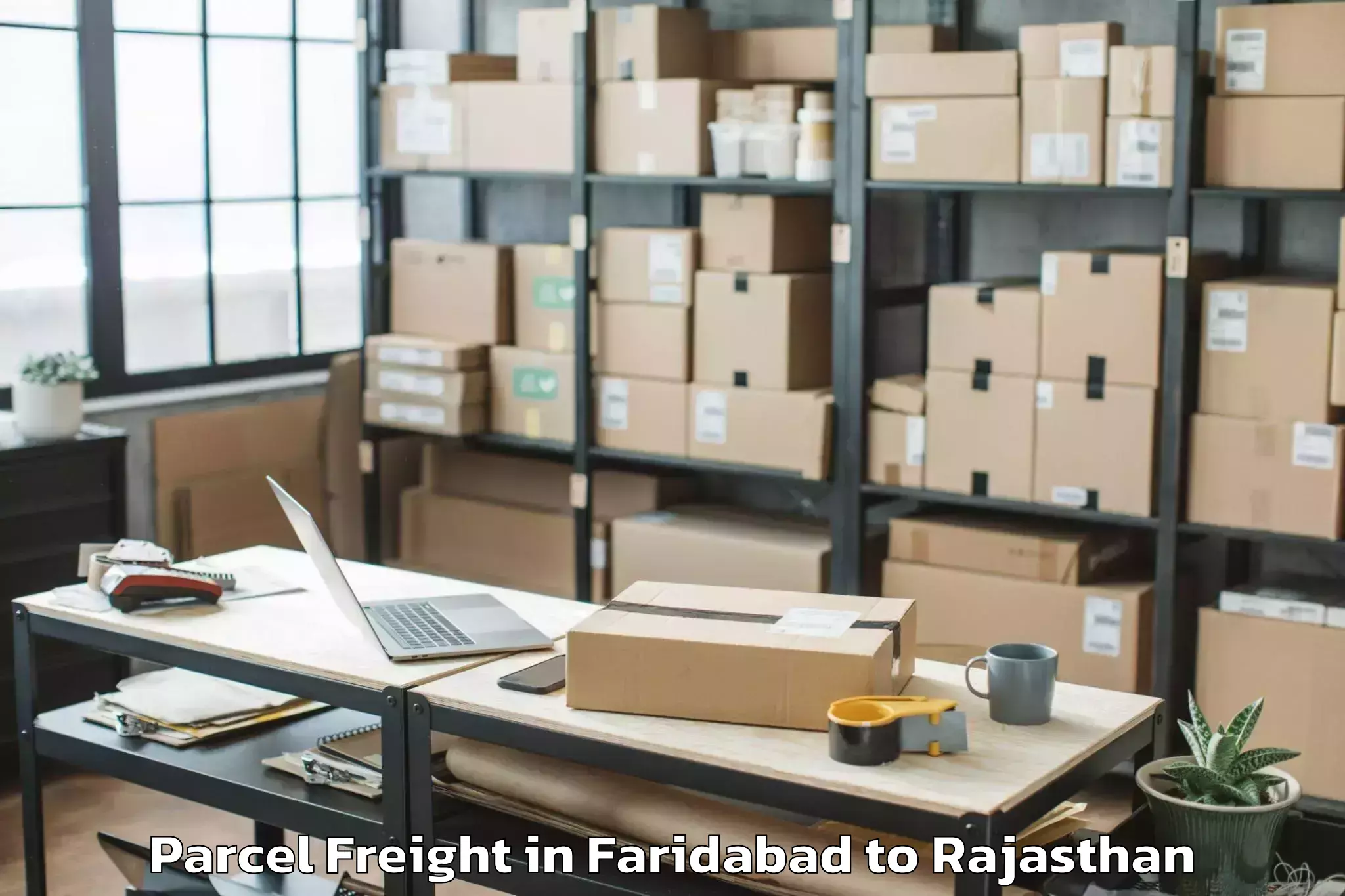 Get Faridabad to Icfai University Jaipur Jaipur Parcel Freight